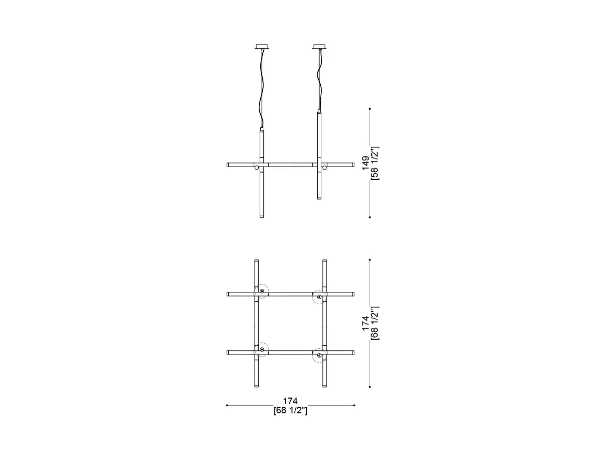 Katana Chandelier-tec-5006