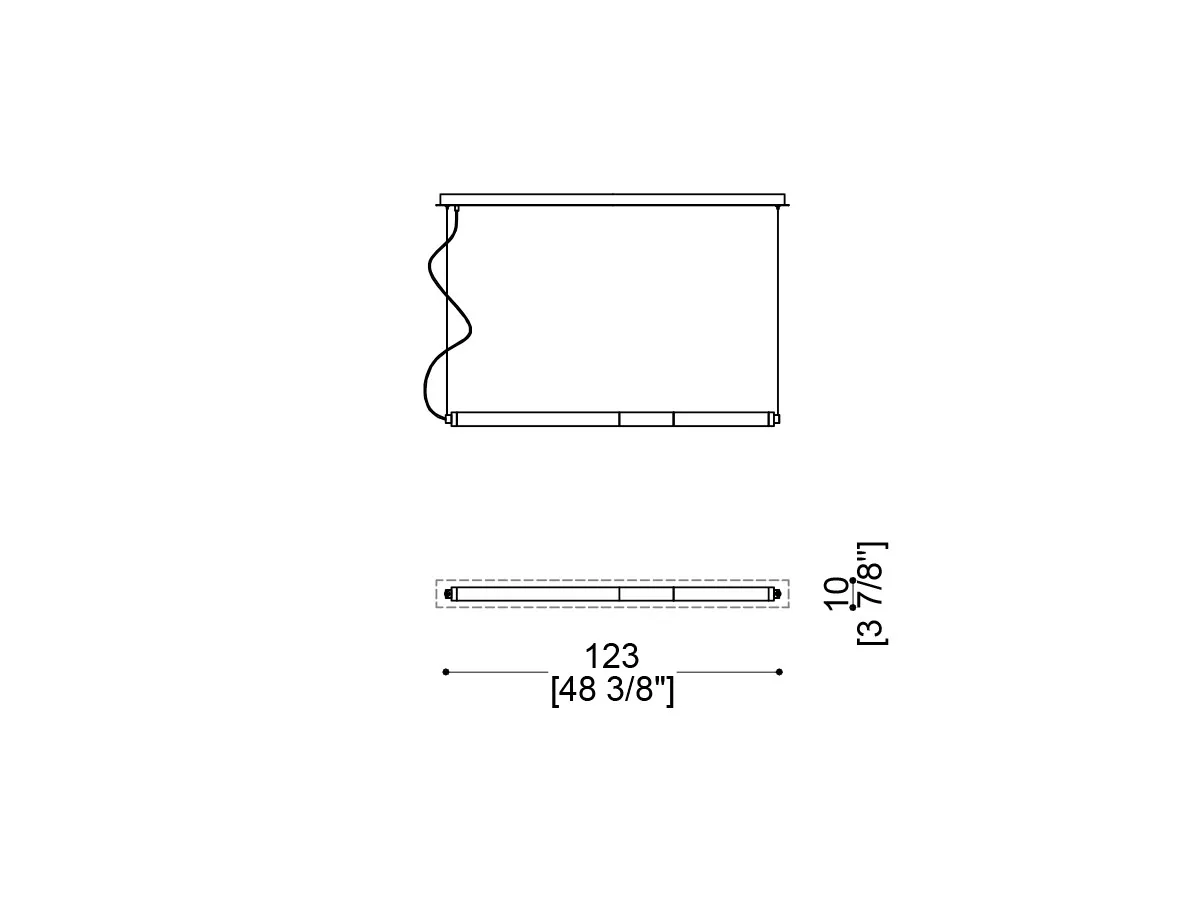 Katana Ceiling Lamp Horizontal-tec-5011