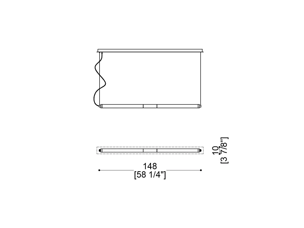 Katana Ceiling Lamp Horizontal-tec-5012