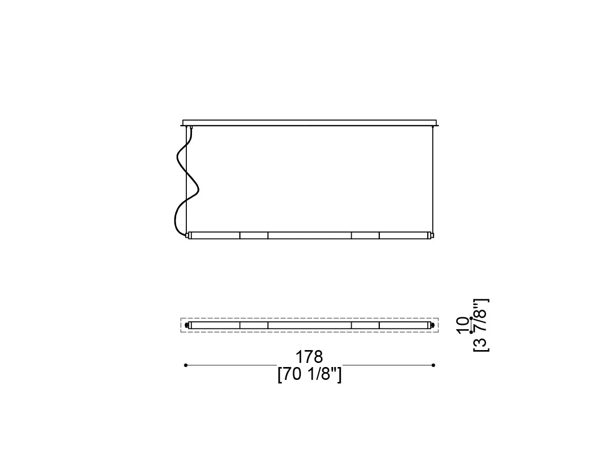 Katana Ceiling Lamp Horizontal-tec-5014