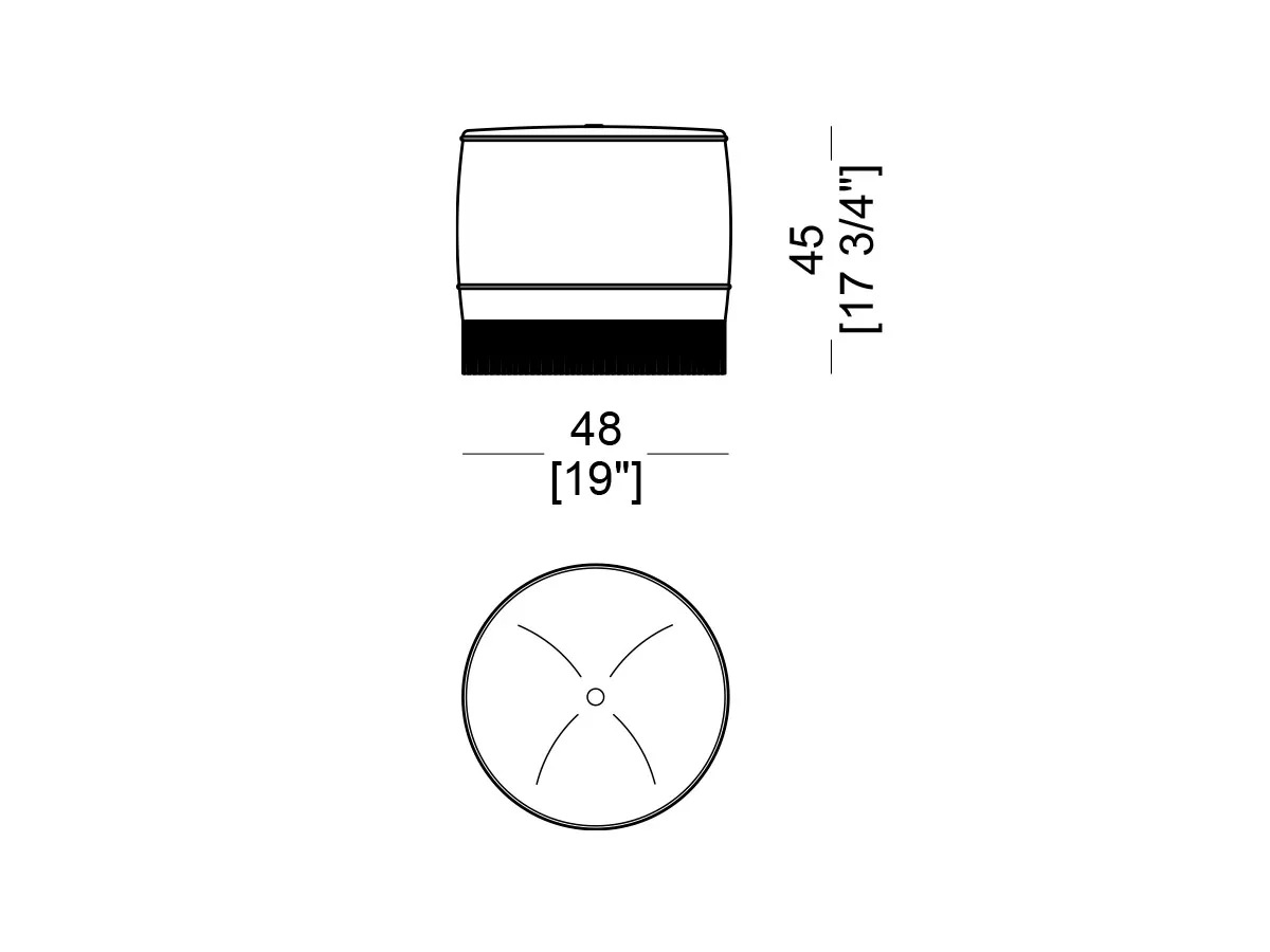 Khiva Round Pouf-tec-5128